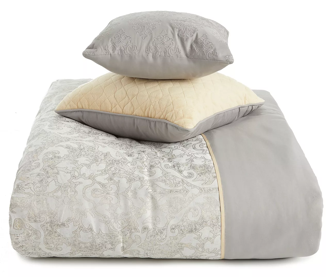 Broyhill Samille Gray & Mustard 8-Piece Comforter Set - Image 4