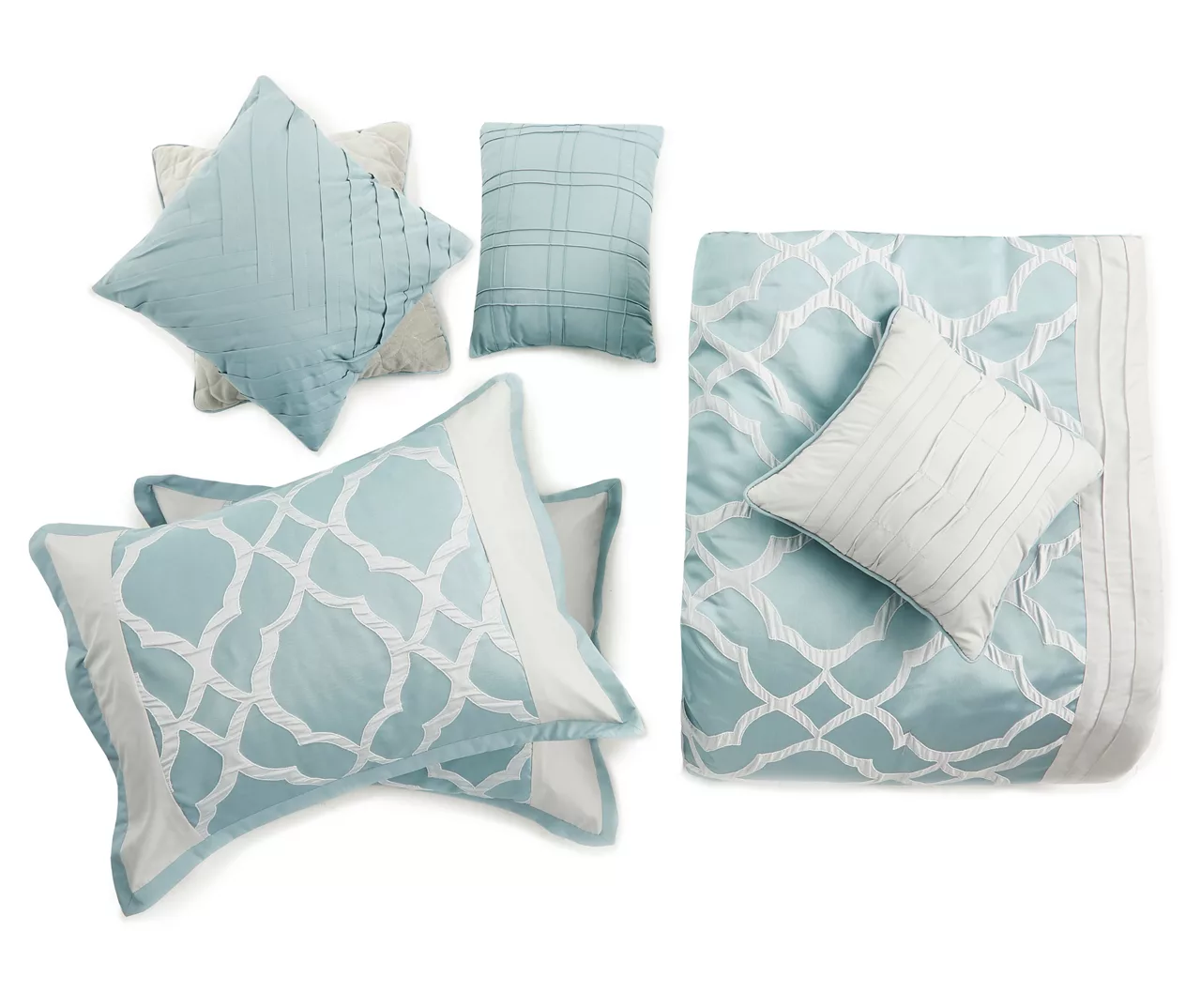 Broyhill Tiago Aqua 8-Piece Comforter Set - Image 3