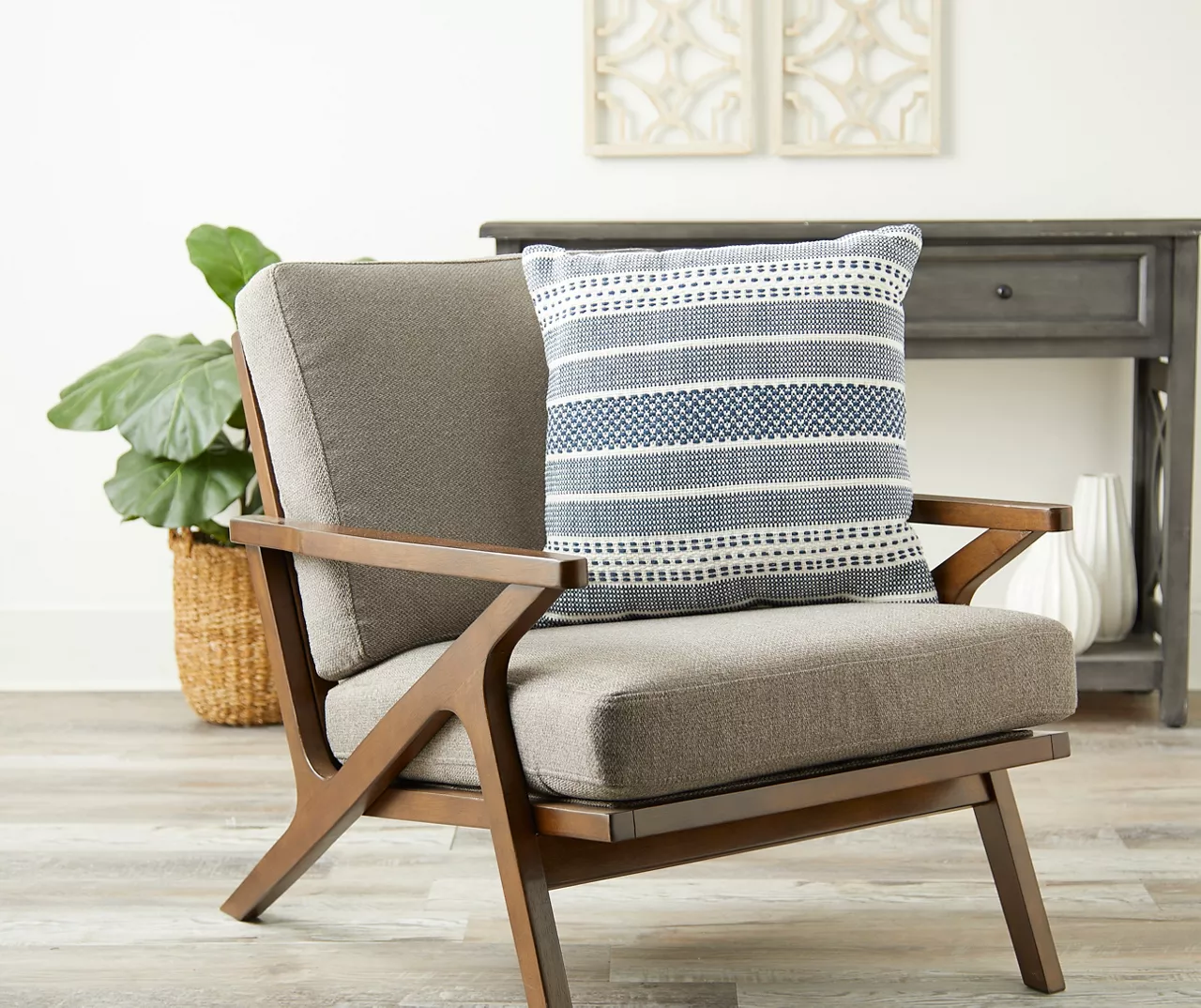 Jayden Blue Throw Pillow - Image 3