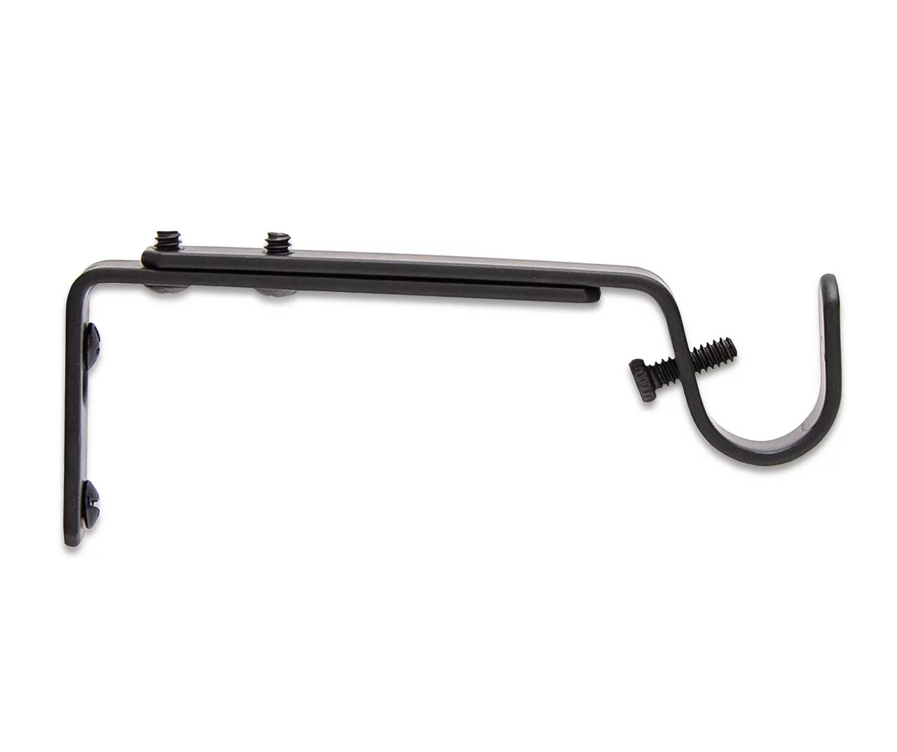 Legacy Black Adjustable Curtain Rod Brackets, 2-Pack - Image 4