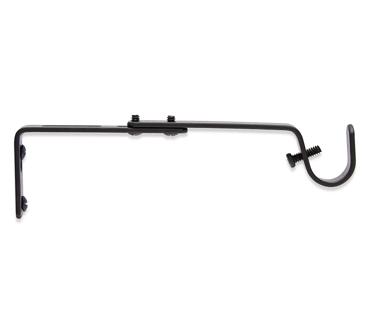 Legacy Black Adjustable Curtain Rod Brackets, 2-Pack - Image 5