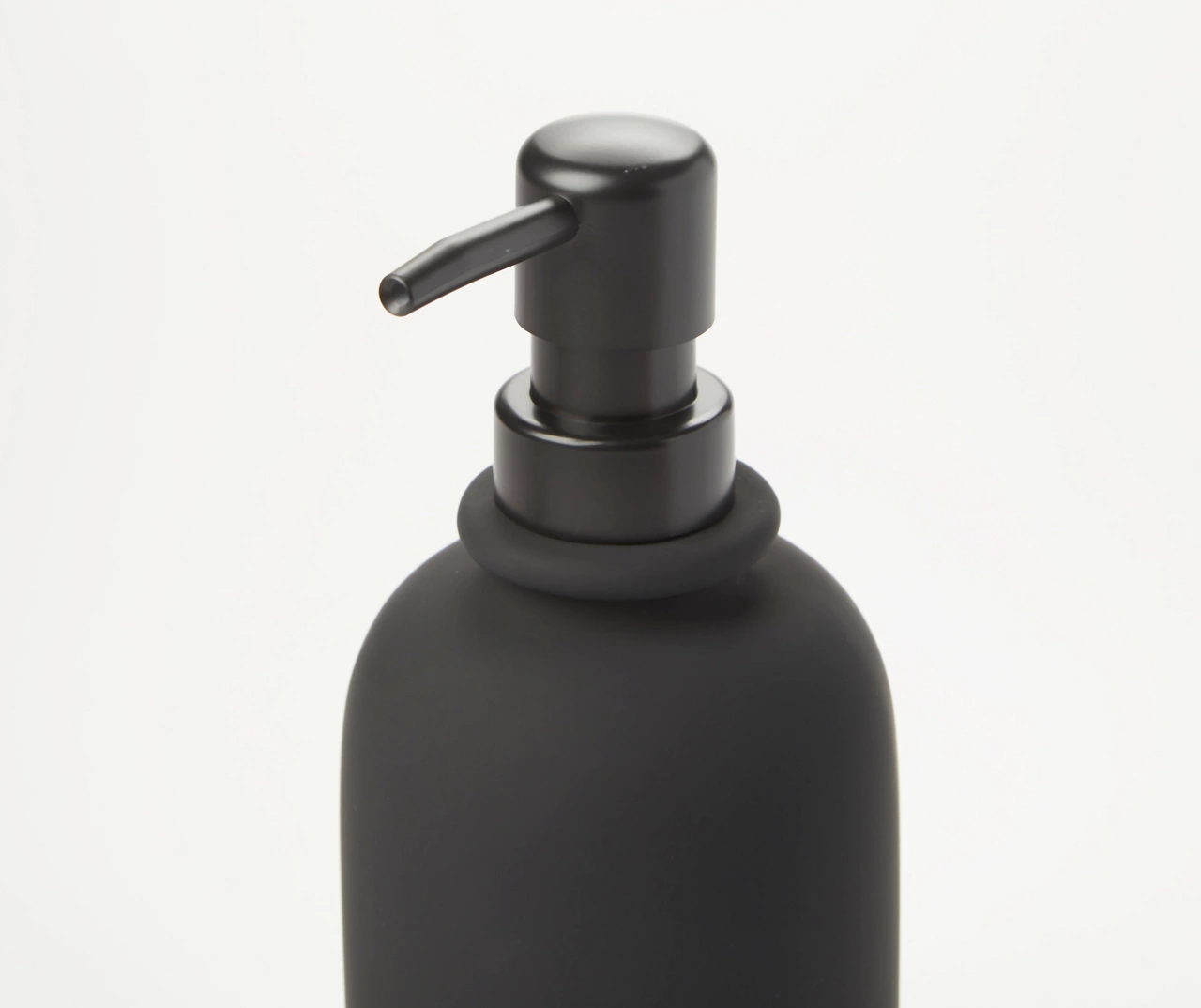 Matte Black Rubberized Lotion Pump - Image 2