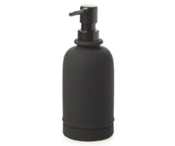 Matte Black Rubberized Lotion Pump