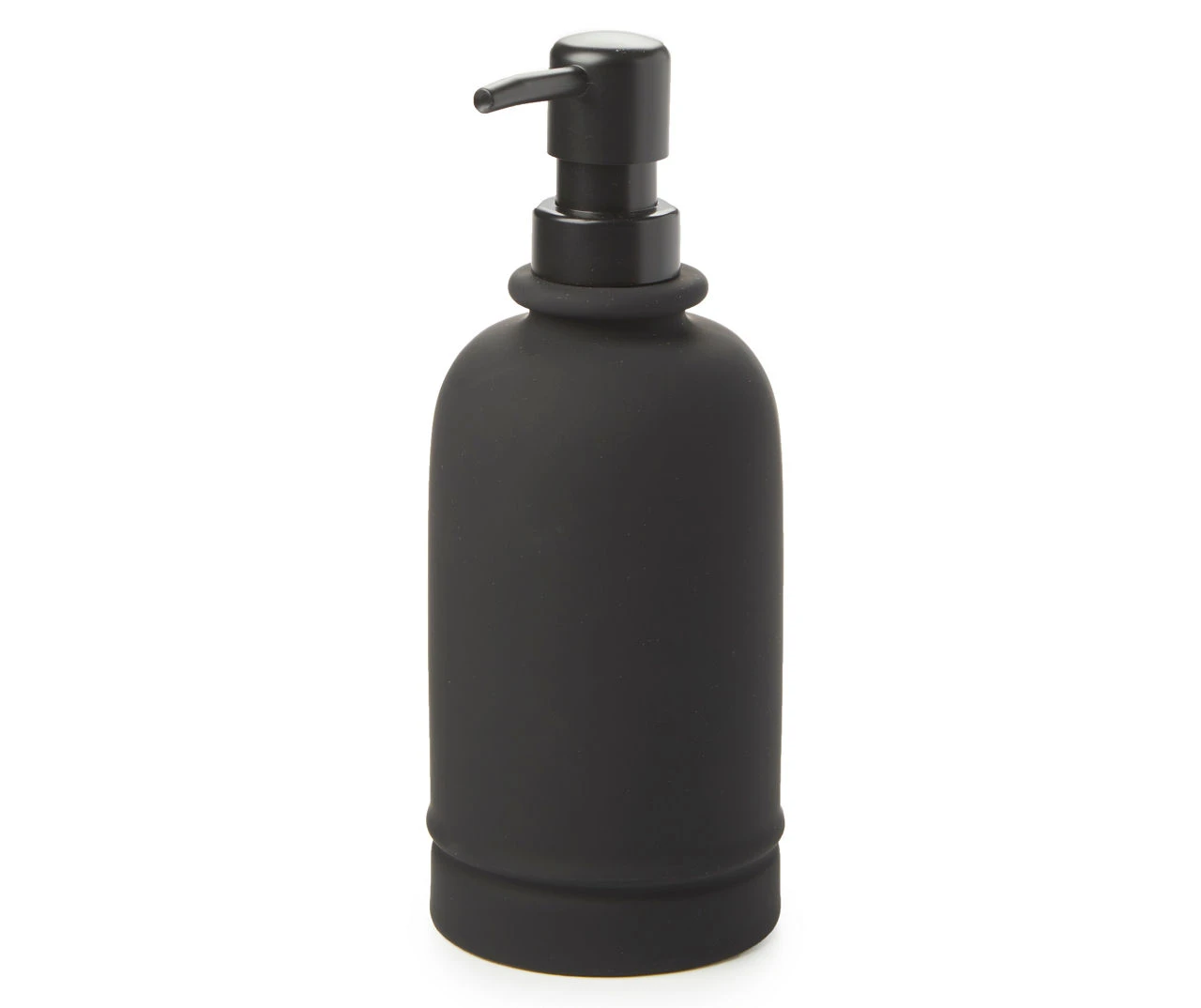 Matte Black Rubberized Lotion Pump