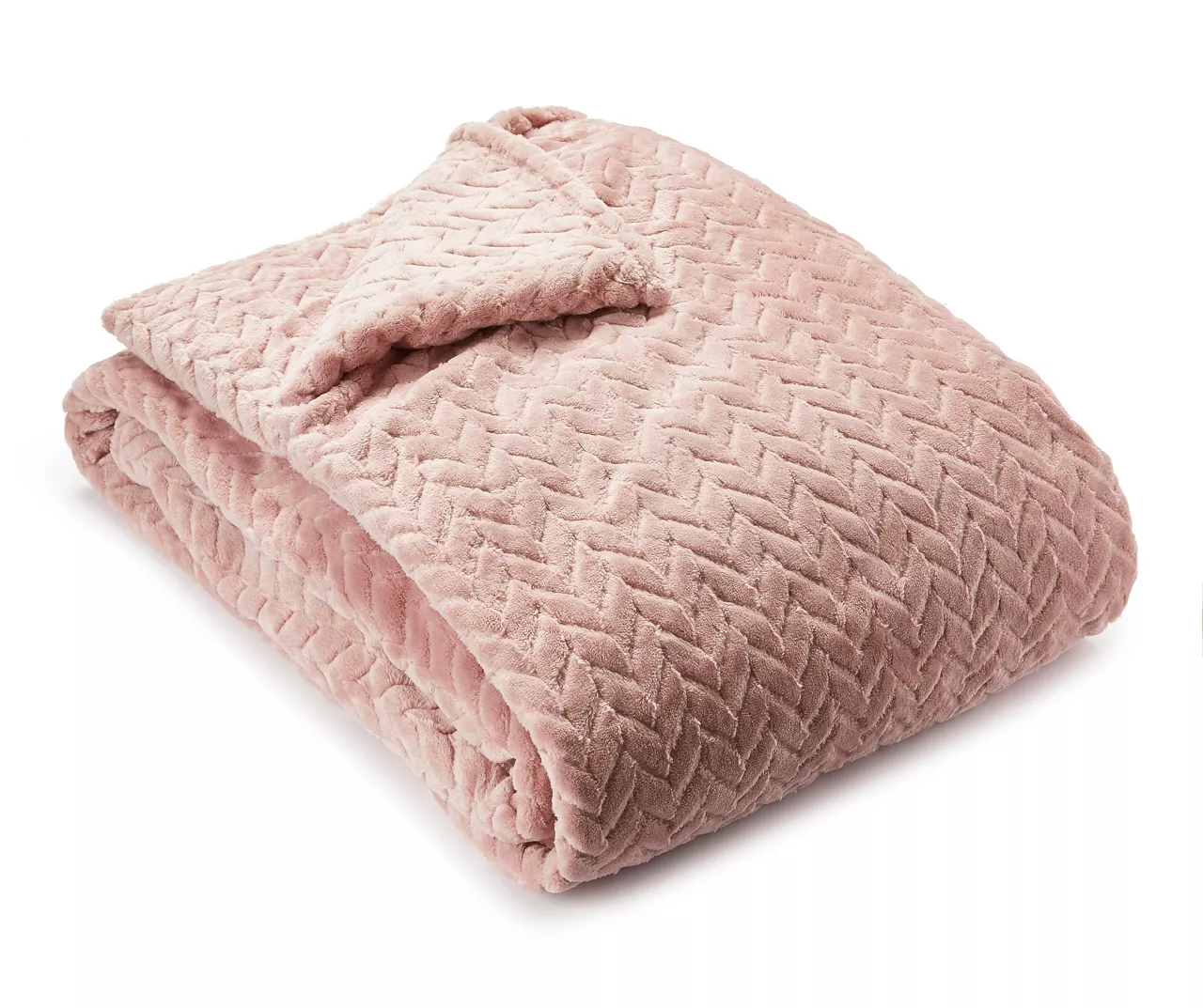 Sepia Rose Zigzag-Embossed Velvet King Blanket - Image 2