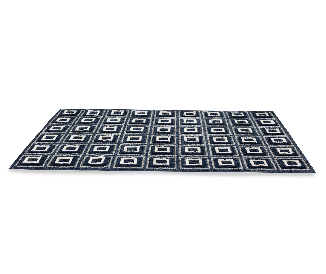 Broyhill Navy Square Pattern Klein Area Rug - Image 2
