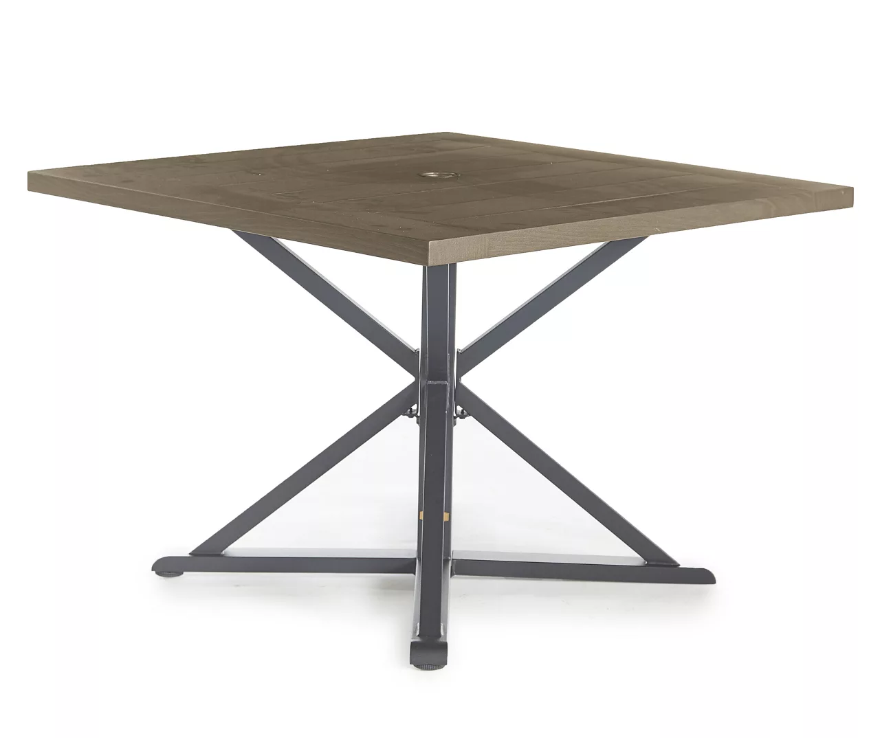Broyhill Autumn Cove Wood Look Square Steel Patio Dining Table - Image 9
