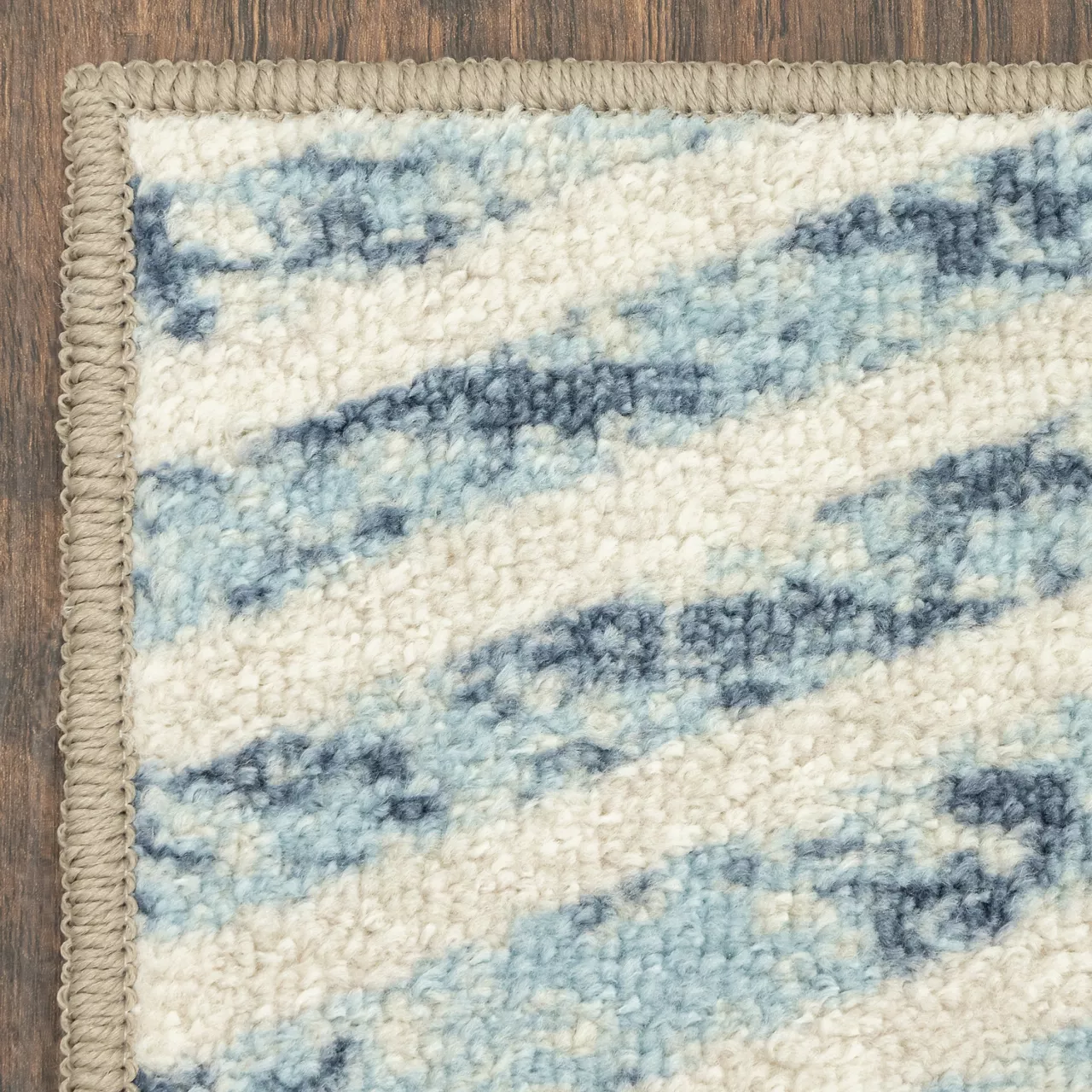 Broyhill Blue & Brown Modern Angles Accent Rug - Image 8