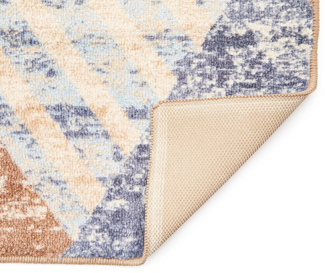 Broyhill Blue & Brown Modern Angles Accent Rug - Image 4