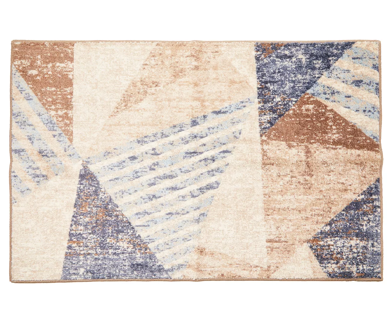 Broyhill Blue & Brown Modern Angles Accent Rug - Image 2