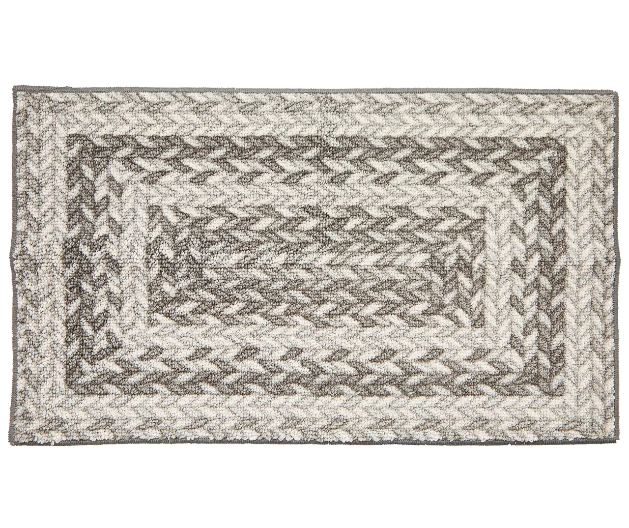 Broyhill Gray Braided Print Accent Rug