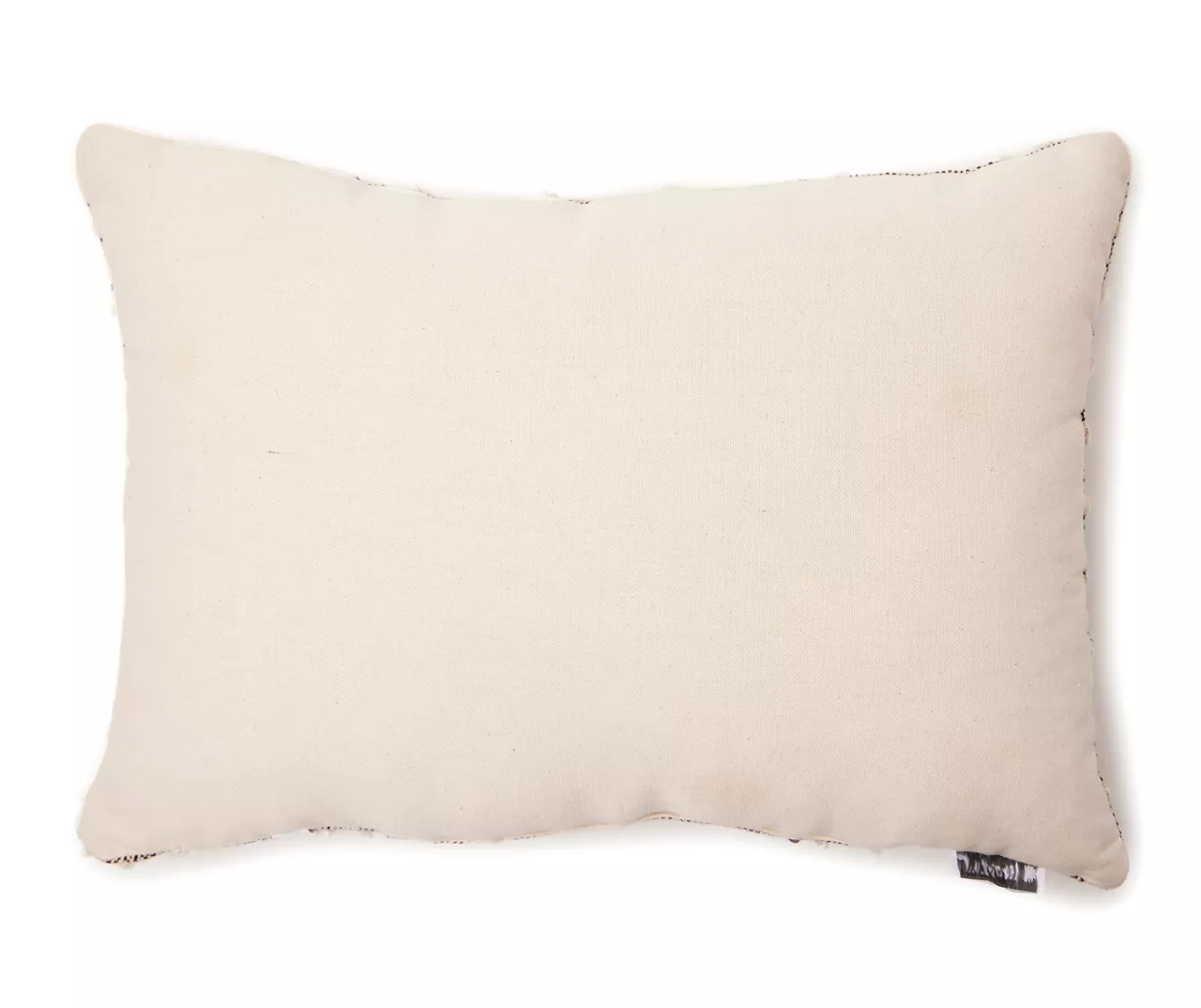 Black & White Knotted Stripe Rectangle Throw Pillow - Image 3