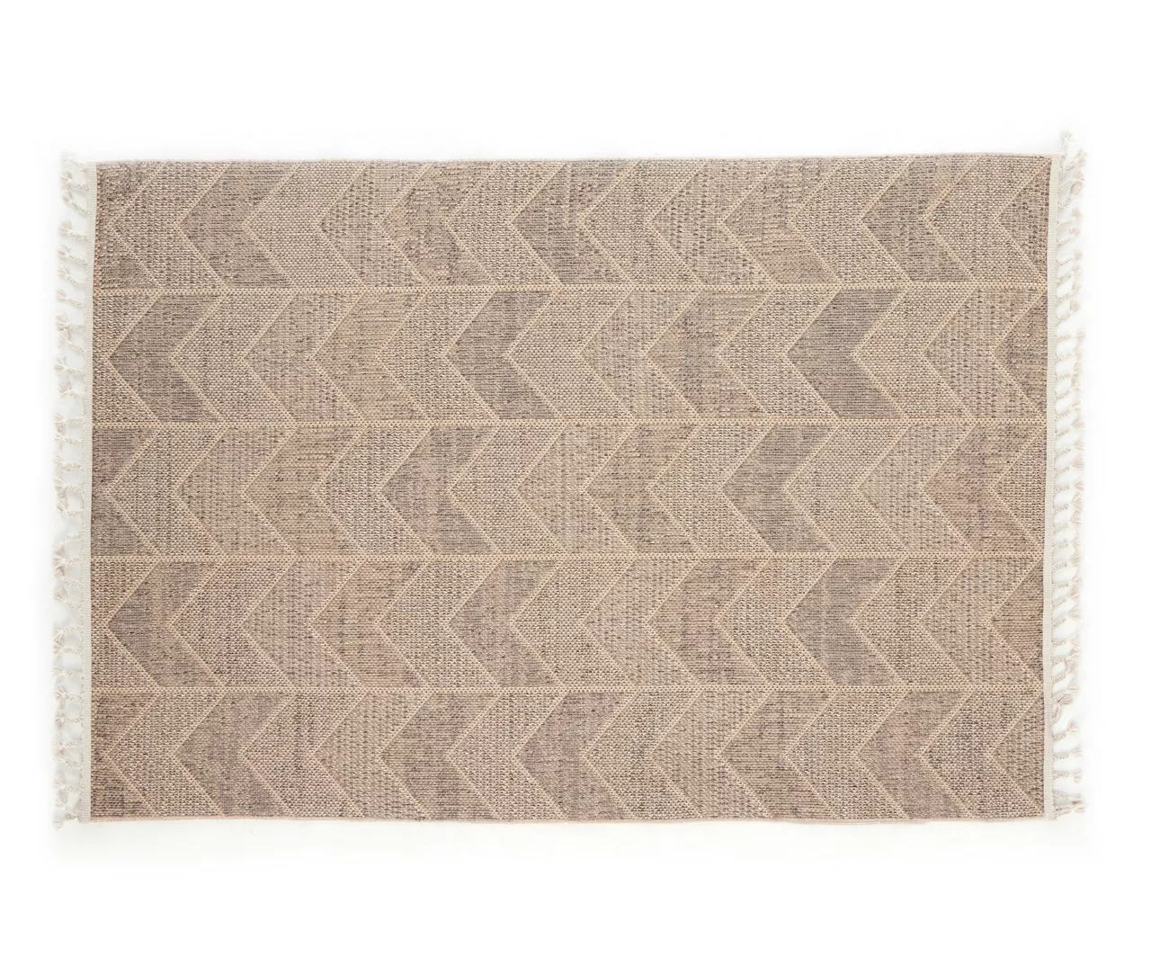 Jani Brown Chevron Outdoor Area Rug, (8' X 10')