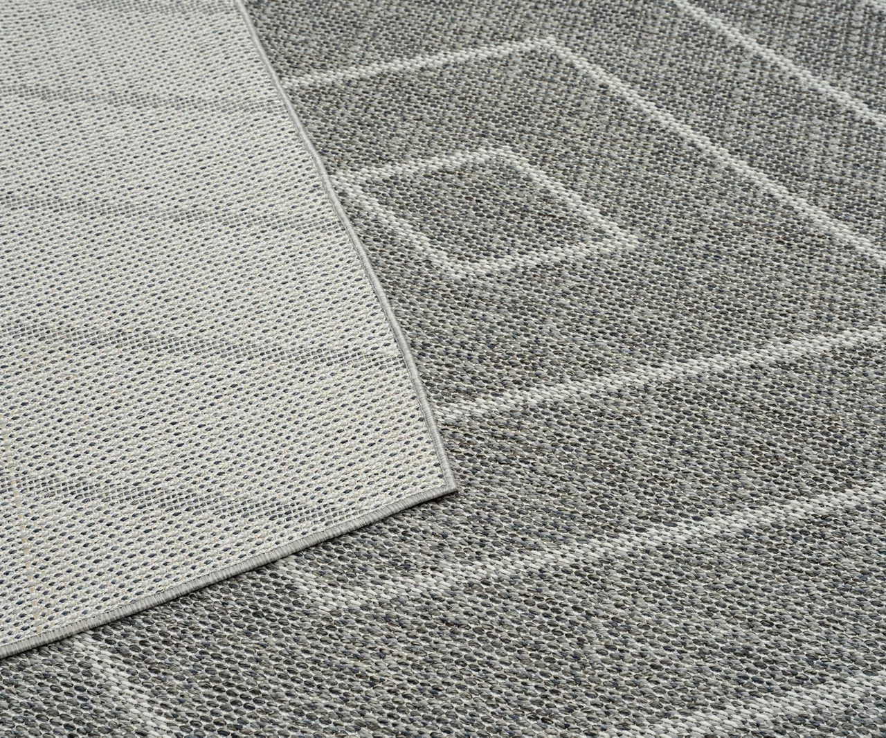 Jani Lagos Gray Geometric Outdoor Area Rug, (5' X 7') - Image 4