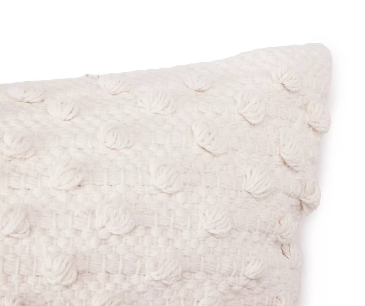 White & Tan Panna Stripe Throw Pillow - Image 3