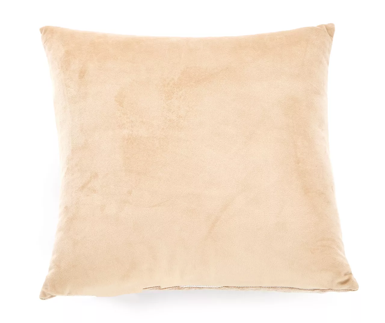 New Beginnings Travertine & White Hash Mark Chenille Square Throw Pillow - Image 2