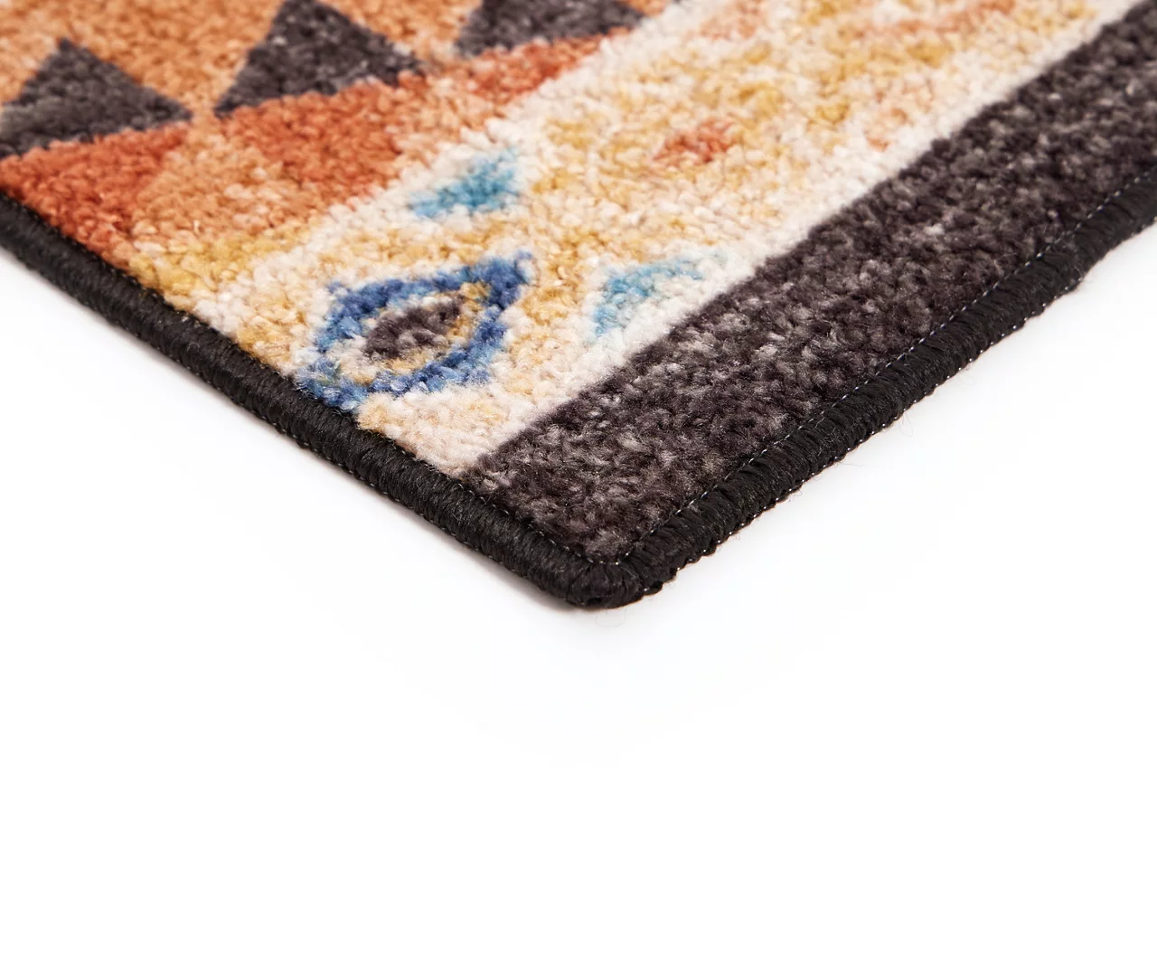 Broyhill Orange & Brown Geometric Accent Rug - Image 5