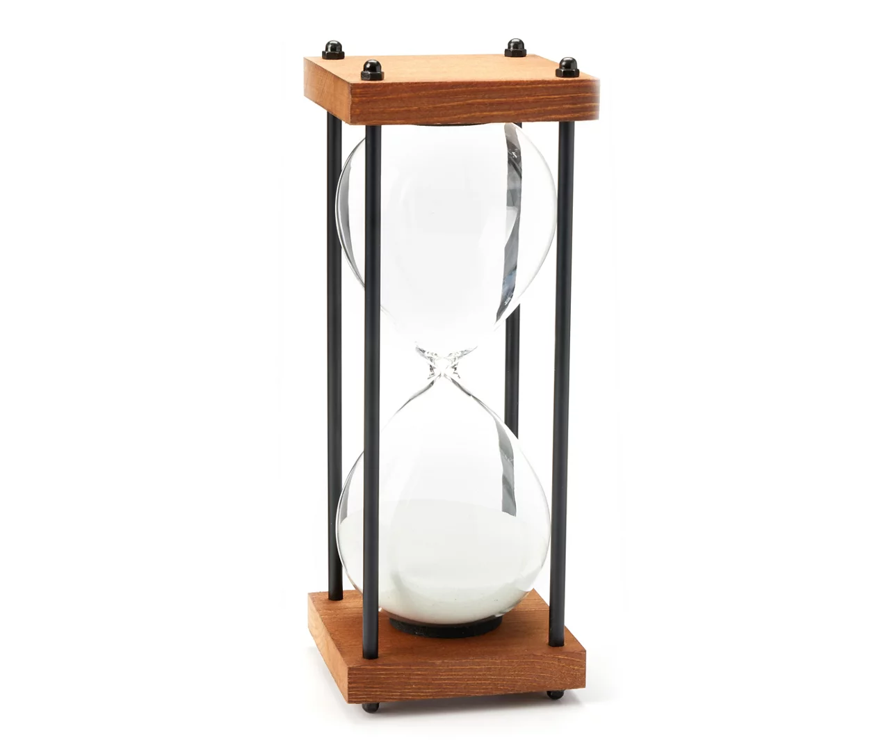 Sand Hourglass Wood & Metal Tabletop Decor