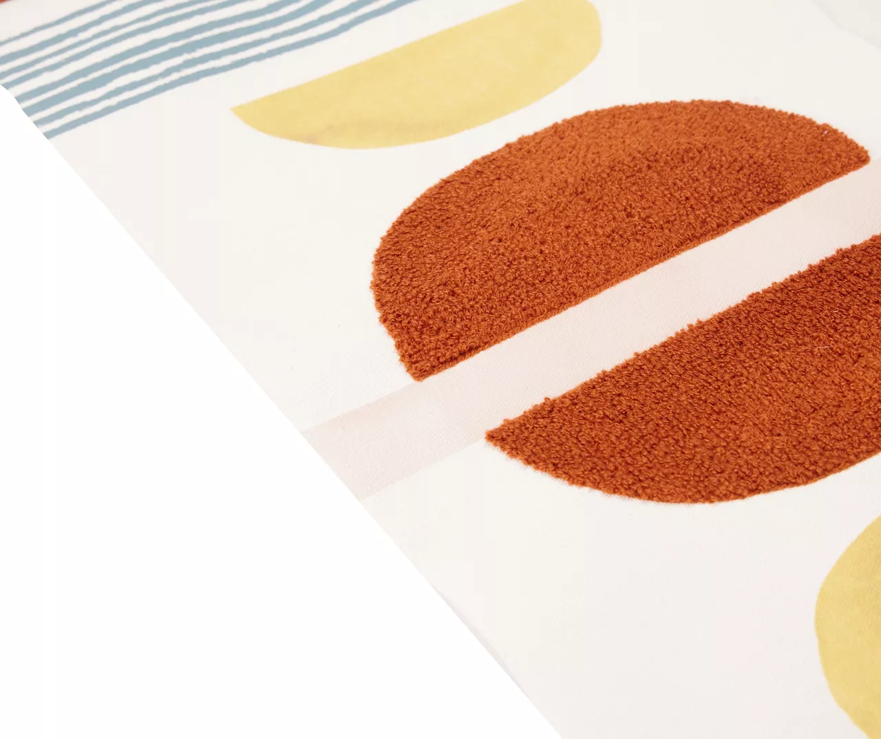 Wild Sedona Rust, Yellow & Blue Modern Shapes Hanging Canvas Tapestry - Image 2