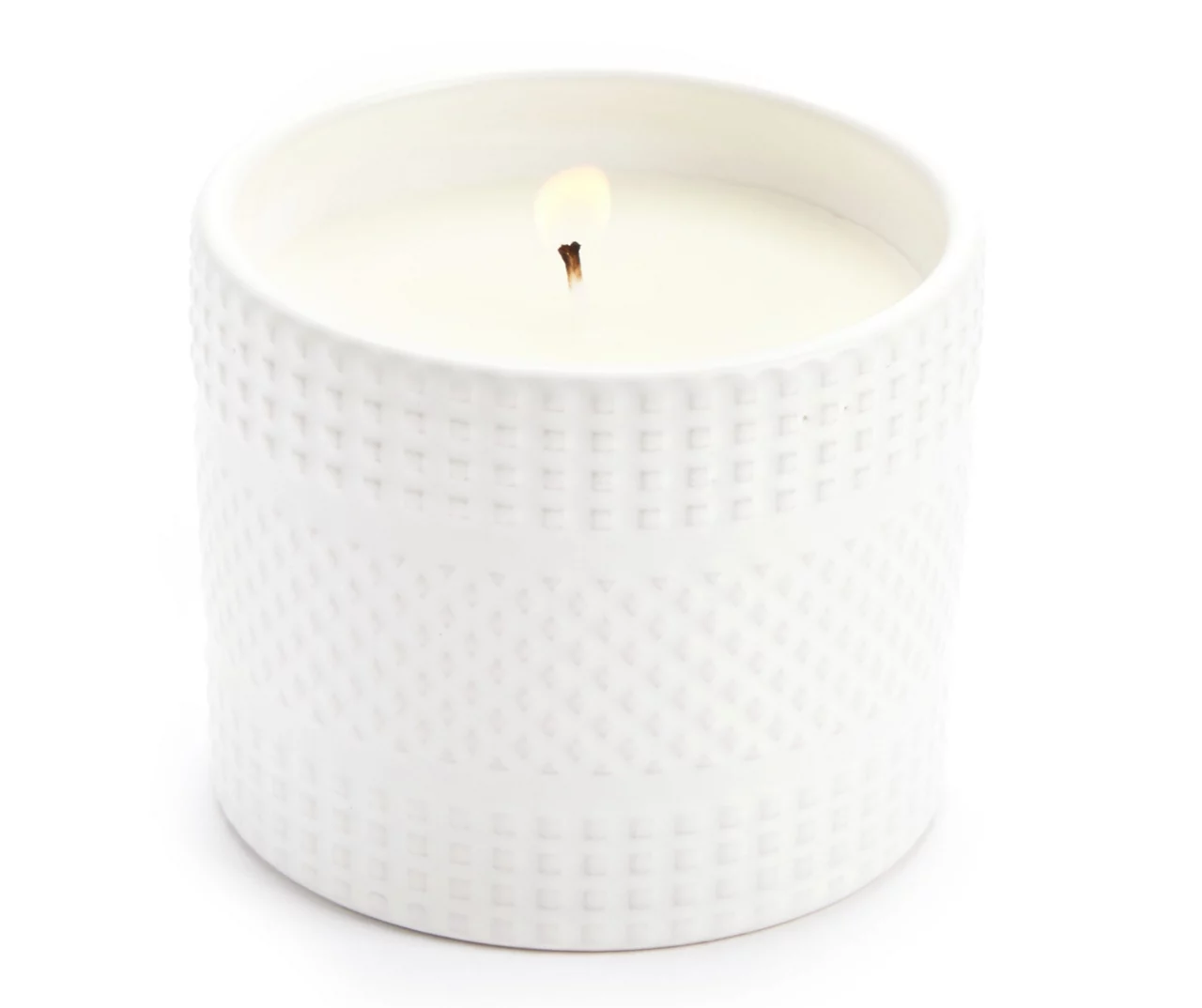 Homeward Vanilla Macaroon Embossed Ceramic Candle, 11 Oz. - Image 2