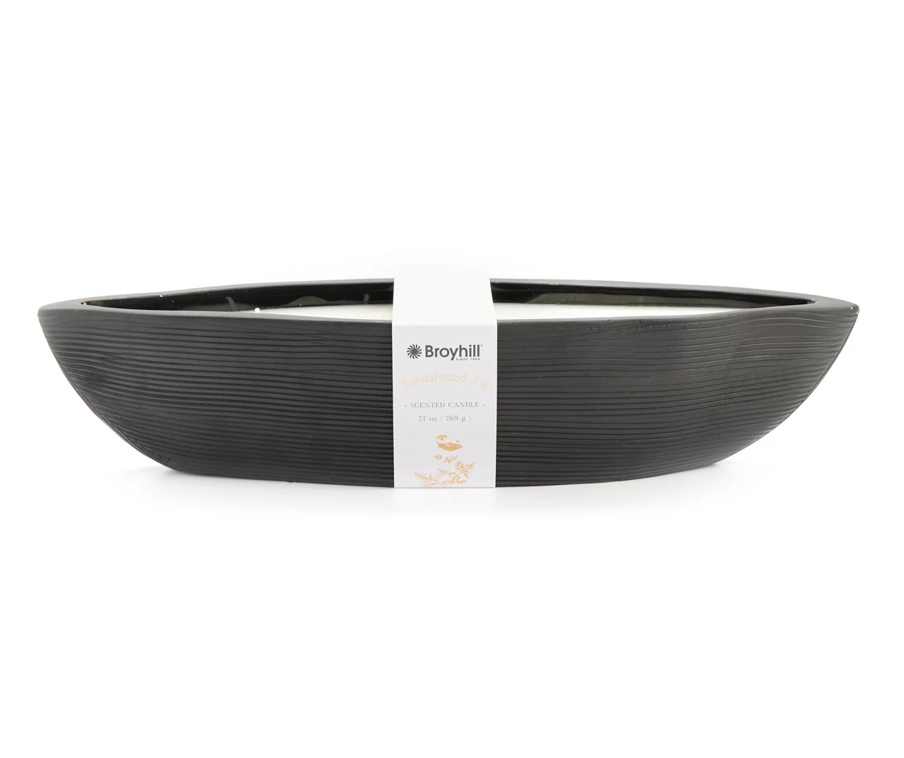 Homeward Sandalwood Fig 4-Wick Ceramic Boat Candle, 27 Oz.