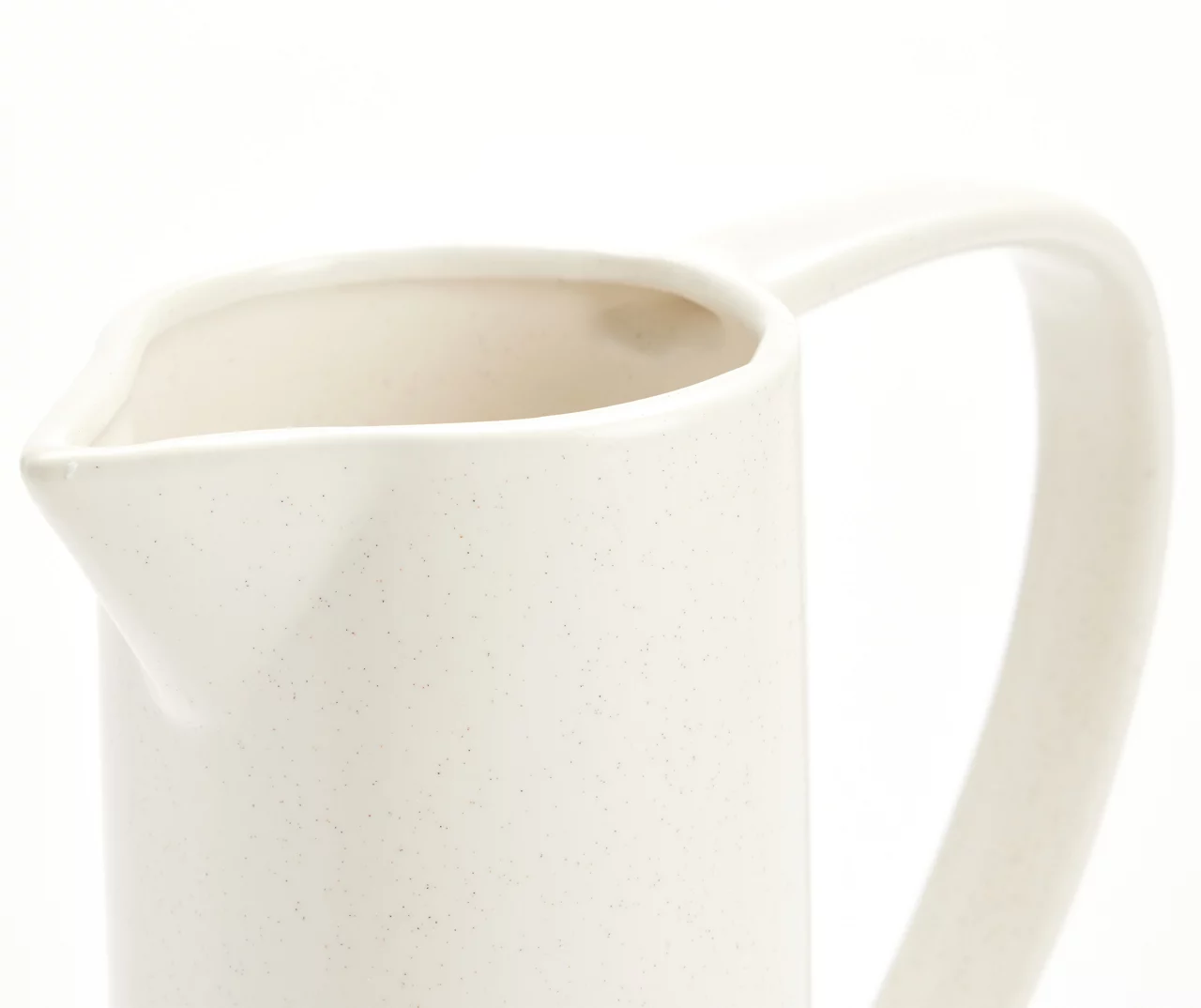 Homeward White Ceramic Vase With Handle - Image 3