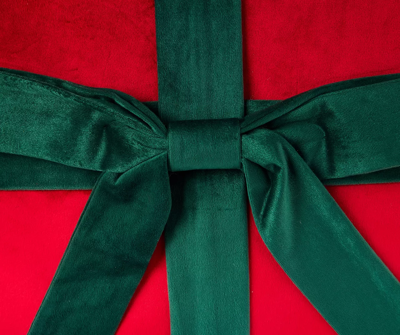 Festive Gathering Red Gift Bow Throw Pillow - Image 2